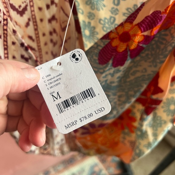 FREE PEOPLE | NWT Tied to You Floral Top - Picture 3 of 5